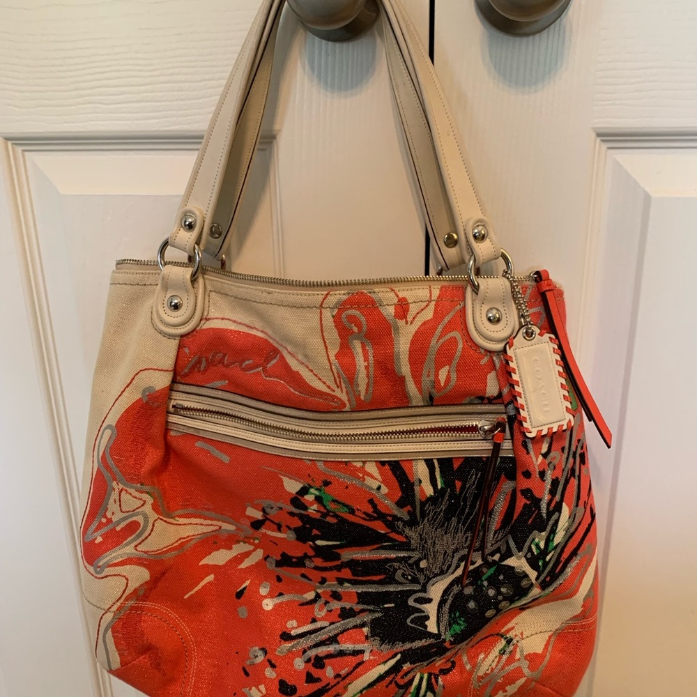 Coach canvas handbag